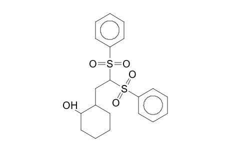 2-(2,2-Bis(benzenesulfonyl)ethyl)cyclohexanol