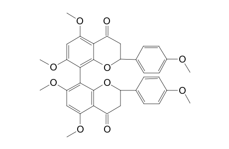 4',4"'-Dimethyl-cupressuflavanone - tetrakis(5,7,5',7'-methyl)-Derivative