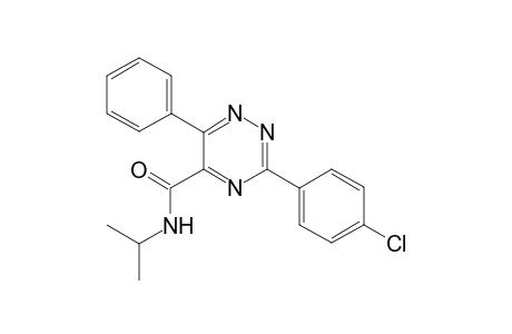 3-(4-chlorophenyl)-6-phenyl-N-propan-2-yl-1,2,4-triazine-5-carboxamide