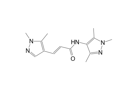 (2E)-3-(1,5-dimethyl-1H-pyrazol-4-yl)-N-(1,3,5-trimethyl-1H-pyrazol-4-yl)-2-propenamide