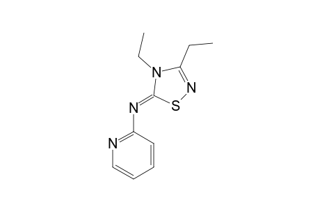 3,4-DIETHYL-5-(2-PYRIDYLIMINO)-1,2,4-THIADIAZOLINE