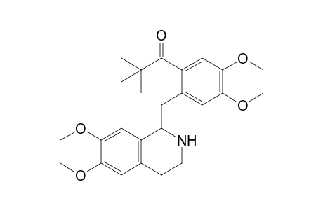 1-(2-Trimethylacetyl-4,5-dimethoxybenzyl)-6,7-dimethoxy-1,2,3,4-tetrahydroisoquinoline