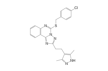 [1,2,4]triazolo[1,5-c]quinazoline, 5-[[(4-chlorophenyl)methyl]thio]-2-[2-(3,5-dimethyl-1H-pyrazol-4-yl)ethyl]-