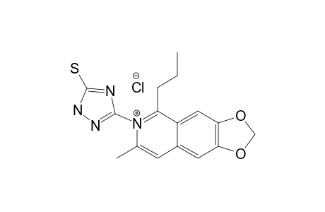 3-METHYL-6,7-METHYLENEDIOXY-1-PROPYL-N-(5'-MERCAPTO-1'H-1,2,4-TRIAZOL-3'-YL)-ISOQUINOLINIUM-CHLORIDE