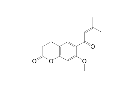 3,4-Dihydroxy-7-methoxy-6-senecioylcoumarin