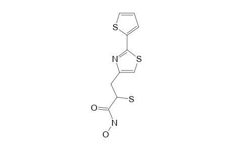 N-HYDROXY-3-[2-(THIENYL)-THIAZOL-4-YL]-(RS)-2-MERCAPTOPROPANAMIDE