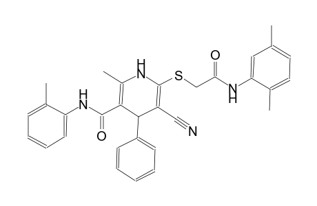 3-pyridinecarboxamide, 5-cyano-6-[[2-[(2,5-dimethylphenyl)amino]-2-oxoethyl]thio]-1,4-dihydro-2-methyl-N-(2-methylphenyl)-4-phenyl-