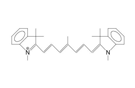 .delta.-Methylbis(1,3,3-trimethylindolenin-2-yl)heptamethinium cation