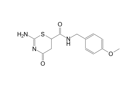 2-amino-N-(4-methoxybenzyl)-4-oxo-5,6-dihydro-4H-1,3-thiazine-6-carboxamide