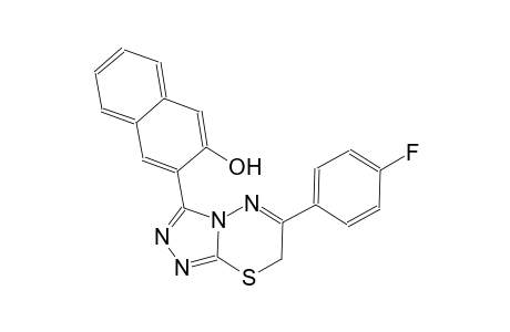 3-[6-(4-fluorophenyl)-7H-[1,2,4]triazolo[3,4-b][1,3,4]thiadiazin-3-yl]-2-naphthol