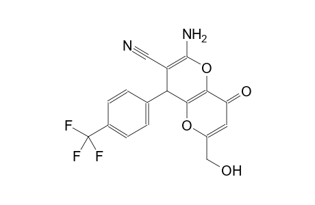 pyrano[3,2-b]pyran-3-carbonitrile, 2-amino-4,8-dihydro-6-(hydroxymethyl)-8-oxo-4-[4-(trifluoromethyl)phenyl]-