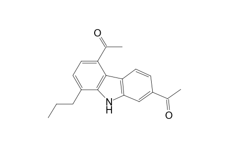 1-Propyl-4,7-diacetyl-carbazole