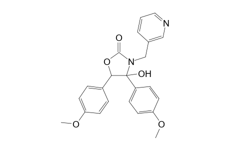 2(3H)-Oxazolone, dihydro-4-hydroxy-4,5-bis(4-methoxyphenyl)-3-(3-pyridinylmethyl)-