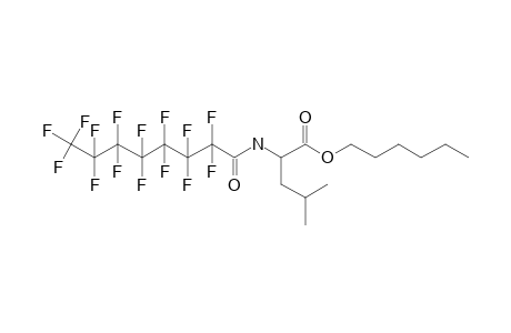 L-Leucine, N-pentadecafluorooctanoyl-, hexyl ester