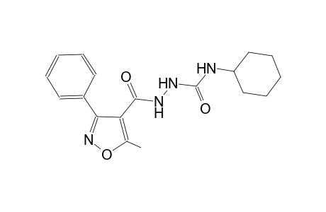 N-cyclohexyl-2-[(5-methyl-3-phenyl-4-isoxazolyl)carbonyl]hydrazinecarboxamide