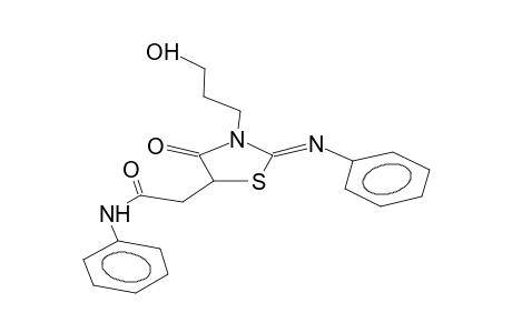 2-phenylimino-3-(3-hydroxypropyl)-5-phenylcarbamoylmethyl-1,3-thiazolidin-4-one