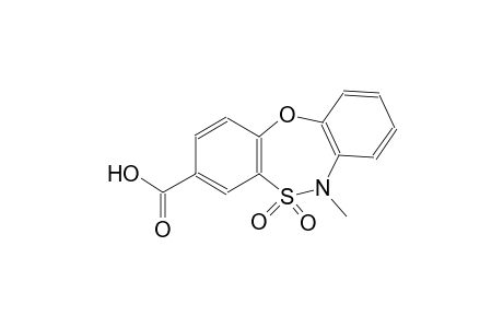 6H-dibenzo[b,f][1,4,5]oxathiazepine-3-carboxylic acid, 6-methyl-, 5,5-dioxide