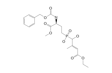 ETHYL_(3-S)-4-[((3-(N-BENZYLOXYCARBONYL)-AMINO-3-METHOXYCARBONYL)-PROPYL)-(HYDROXY)-PHOSPHINYL]-4-HYDROXY-3-METHYL-2-BUTENOATE