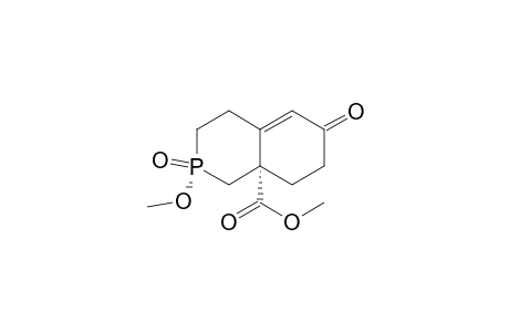 8a(1H)-Isophosphinolinecarboxylic acid, 2,3,4,6,7,8-hexahydro-2-methoxy-6-oxo-, methyl ester, 2-oxide, cis-