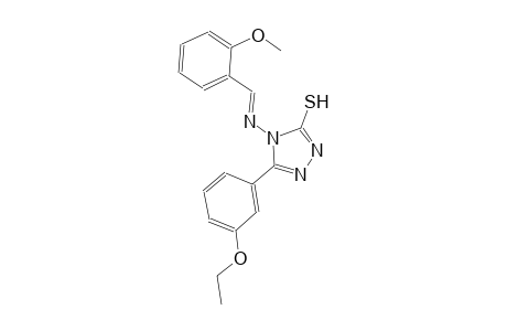 5-(3-ethoxyphenyl)-4-{[(E)-(2-methoxyphenyl)methylidene]amino}-4H-1,2,4-triazol-3-yl hydrosulfide