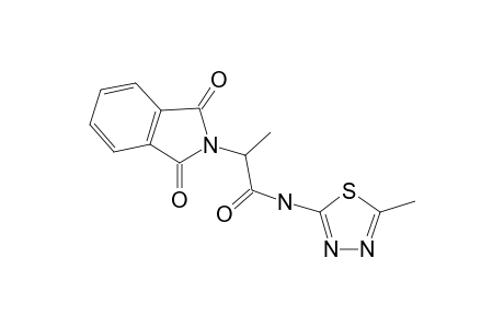 2-(1,3-Dioxo-1,3-dihydroisoindol-2-yl)-N-(5-methyl-[1,3,4]thiadiazol-2-yl)propionamide