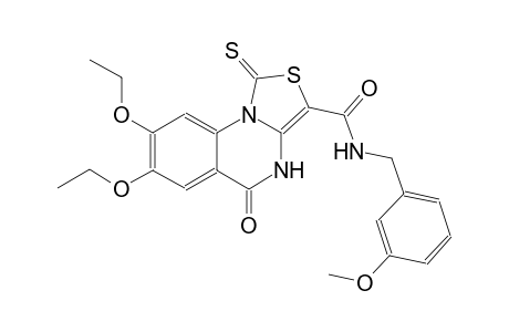 thiazolo[3,4-a]quinazoline-3-carboxamide, 7,8-diethoxy-4,5-dihydro-N-[(3-methoxyphenyl)methyl]-5-oxo-1-thioxo-