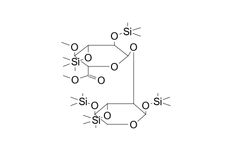 TRIMETHYLSILYL 2-O-(METHYL 2',3'-DI-O-TRIMETHYLSILYL-4'-O-METHYL-ALPHA-D-GLUCURONYL)-3,4-DI-O-TRIMETHYLSILYL-ALPHA-D-XYLOPYRANOSIDE