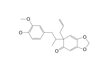 DELTA-(8')-1',2'-DIHYDRO-4-HYDROXY-3-METHOXY-3',4'-METHYLENEDIOXY-2'-OXO-8.1'-NEOLIGNAN