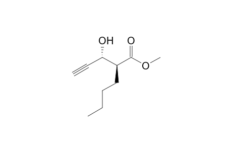 Methyl (2R*,3S*)-2-Butyl-3-hydroxy-4-pentynoate