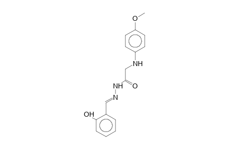 N'-[(E)-(2-Hydroxyphenyl)methylidene]-2-(4-methoxyanilino)acetohydrazide