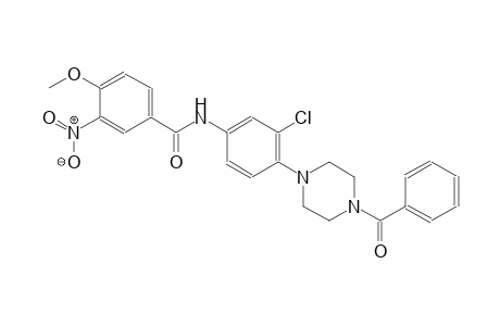 N-[4-(4-benzoyl-1-piperazinyl)-3-chlorophenyl]-4-methoxy-3-nitrobenzamide