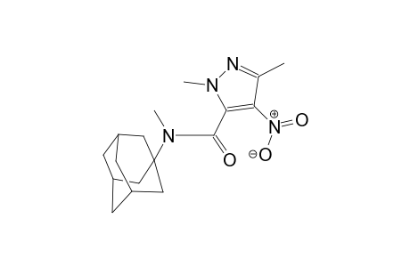 N-(1-adamantyl)-N,1,3-trimethyl-4-nitro-1H-pyrazole-5-carboxamide