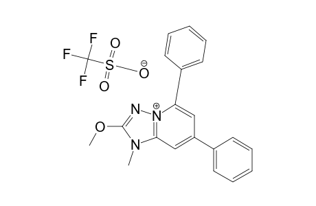 2-Methoxy-1-methyl-5,7-diphenyl-1,3,4-triazolo[3,2-a]pyridinium trifluoromethanesulfonate