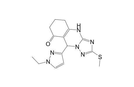 9-(1-ethyl-1H-pyrazol-3-yl)-2-(methylsulfanyl)-5,6,7,9-tetrahydro[1,2,4]triazolo[5,1-b]quinazolin-8(4H)-one