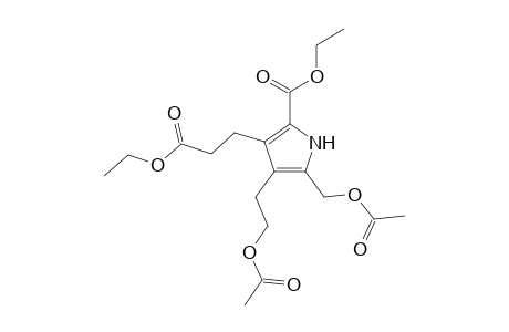 1H-Pyrrole, 3-(2-acetoxyethyl)-2-acetoxymethyl-5-ethoxycarbonyl-4-(2-ethoxycarbonylethyl)-
