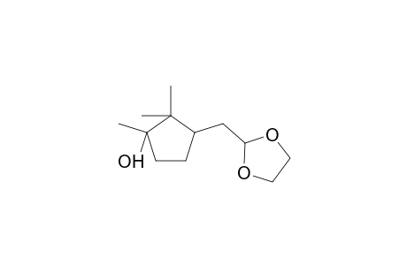 3-([1,3]Dioxolan-2-yl)methyl-1,2,2-trimethyl-cyclopentanol