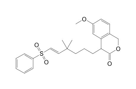 4-(4,4-Dimethyl-6-phenylsulfonylhex-5-en-1-yl)-6-methoxychromane-3-one