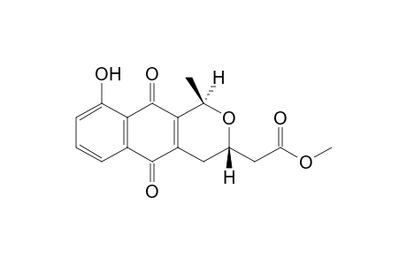 (1R,4S)-Methyl [9-hydroxy-1-methyl-5,10-dioxo-3,4,5,10-tetrahydro-1H-naphtho[2,3-c]pyran-3-yl]acetate