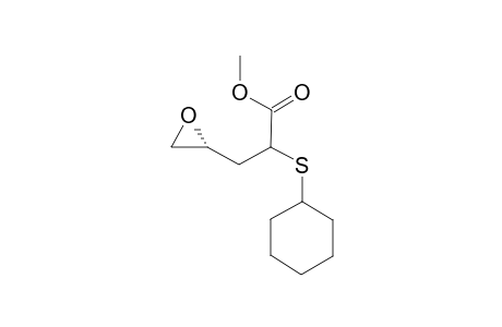 2-Cyclohexylsulfanyl-3-(R)-oxiranyl-propionic acid methyl ester