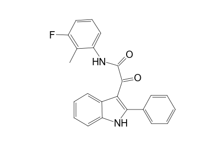 N-(3-fluoro-2-methylphenyl)-2-oxo-2-(2-phenyl-1H-indol-3-yl)acetamide