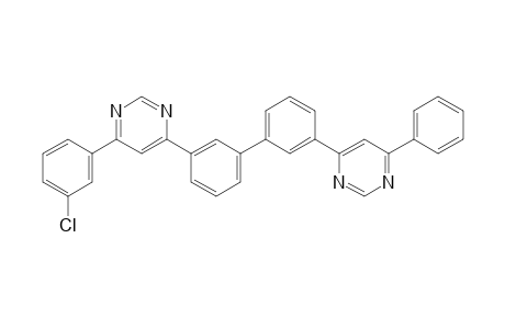 3-[6-(3-Chlorophenyl)-4-pyrimidinyl]-3'-(6-phenyl-4-pyrimidinyl)biphenyl