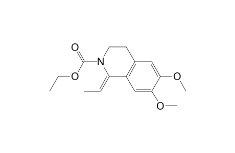 2(1H)-Isoquinolinecarboxylic acid, 1-ethylidene-3,4-dihydro-6,7-dimethoxy-, ethyl ester, (Z)-