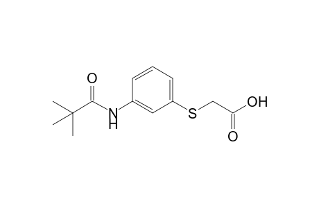 2-({3-[(2,2-Dimethylpropanoyl)amino]phenyl}thio)acetic acid