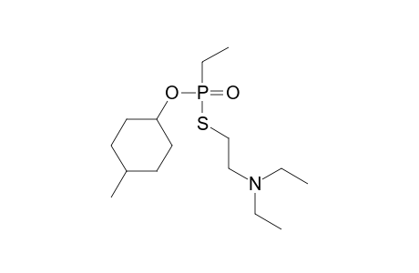 Diethyl-[2-[[ethyl-(4-methylcyclohexoxy)phosphoryl]thio]ethyl]amine