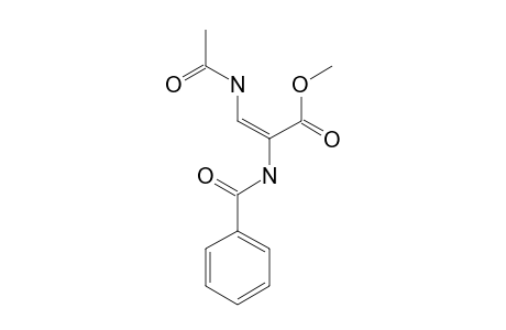 METHYL-2-N-BENZOYLAMINO-3-N-ACETYLAMINO-2-PROPENOATE