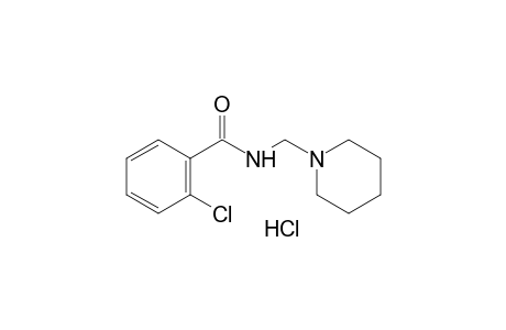 o-chloro-N-(piperidinomethyl)benzamide, hydrochloride
