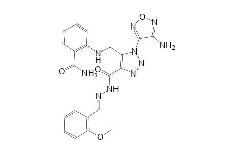 2-{[(1-(4-amino-1,2,5-oxadiazol-3-yl)-4-{[(2E)-2-(2-methoxybenzylidene)hydrazino]carbonyl}-1H-1,2,3-triazol-5-yl)methyl]amino}benzamide