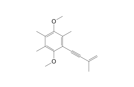 1,4-dimethoxy-2,3,5-trimethyl-6-(3-methylbut-3-en-1-ynyl)benzene