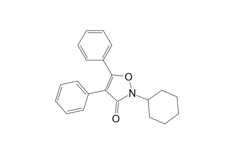 3(2H)-Isoxazolone, 2-cyclohexyl-4,5-diphenyl-