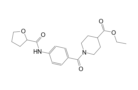 ethyl 1-{4-[(tetrahydro-2-furanylcarbonyl)amino]benzoyl}-4-piperidinecarboxylate